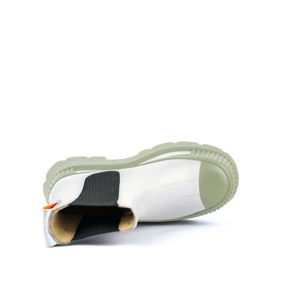 NEW 4CCCCEES Suede Esker Chelsea Boots white multi for women 1368tn - Picture 8 of 12